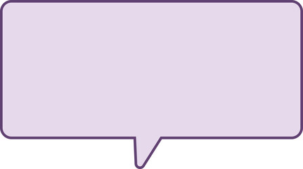 purple speech bubble, conversation bubble decoration