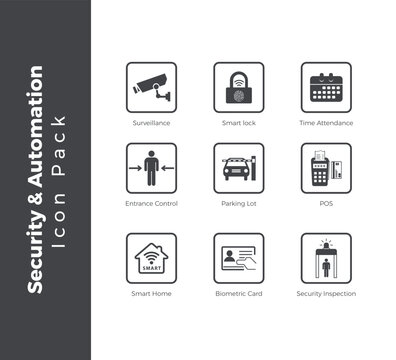 Security and  Automation Icon Pack