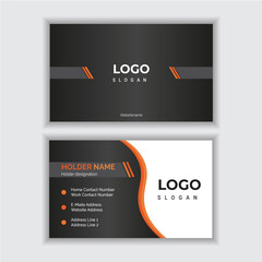 Set of modern business card print templates. Personal visiting card with company logo. Vector illustration. Stationery design Minimal and Corporate look Education, and suitable for all