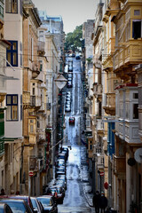 Fototapeta na wymiar Street of La Valletta - Malta