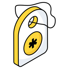 Perfect design icon of medical tag