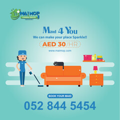 Cleaning service with professional equipment during work An employee of a professional cleaning service in overalls washes the glass of the windows of the facade of the building.