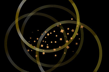 水引模様と金箔