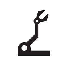 industrial automatic machine icon. solid icon, glyph, silhouette