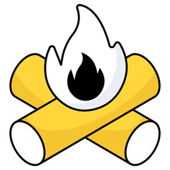 Perfect design icon of fireplace 