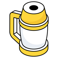 Unique design icon of jug