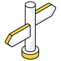 Modern design icon of roadboard  