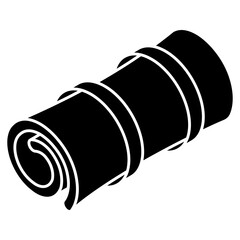 Modern design icon of scroll letter 