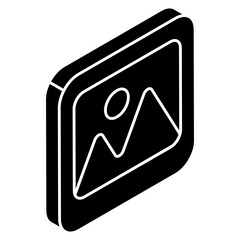 Perfect design icon of landscape 