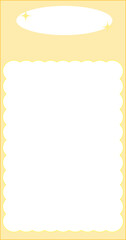 cute yellow planner memo paper journal decoration