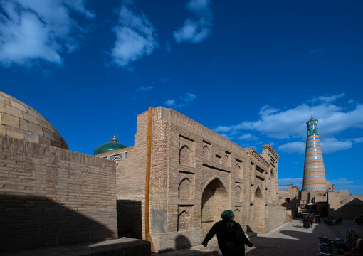 in the old city of khiva, uzbekistan