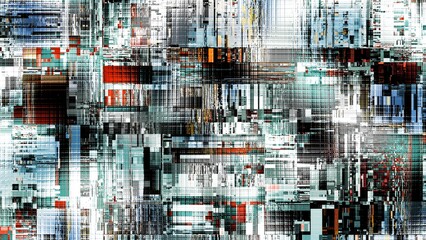 Abstract digital fractal pattern. Horizontal background with aspect ratio 16 : 9