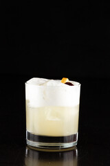 Sour alcoholic cocktail for the menu bar or restaurant