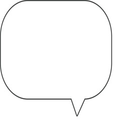 white text box, conversation bubble, speech bubble decoration