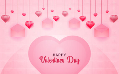 Valentines day background with Heart Shape
