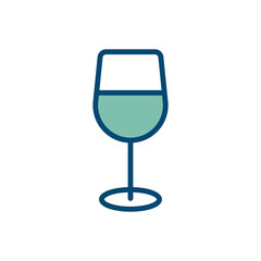 wine icon vector design template in white background