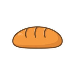 bread icon vector design template in white background