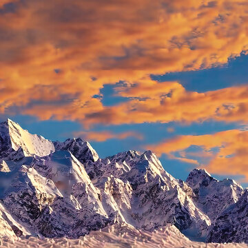 Snowy Mountains, Generative AI © JohnFord