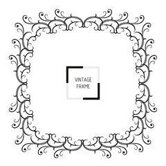 frames in vintage style with elements of ornament, art, pattern, background, texture.