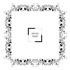 frames in vintage style with elements of ornament, art, pattern, background, texture.