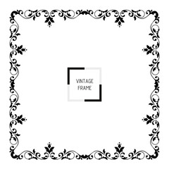 frames in vintage style with elements of ornament, art, pattern, background, texture.