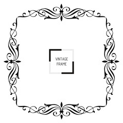 frames in vintage style with elements of ornament, art, pattern, background, texture.