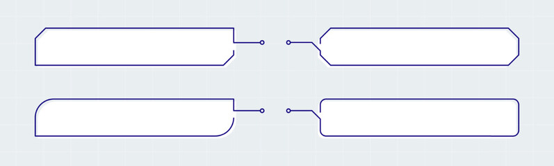 Chat bubble signs in pop art style. Retro empty infographic bubbles set.