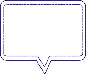 white and blue message box, text box, speech bubble, chat box decoration