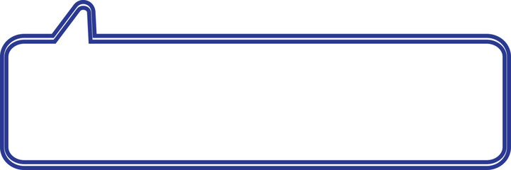 Obraz premium white and blue message box, text box, speech bubble, chat box decoration