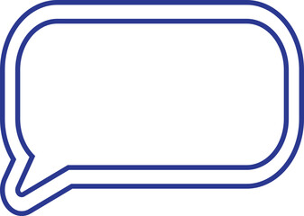 white and blue message box, text box, speech bubble, chat box decoration