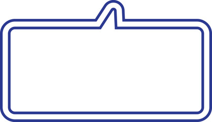 white and blue message box, text box, speech bubble, chat box decoration