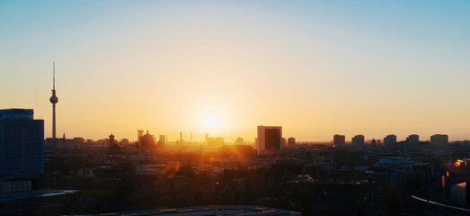 sunrise over the Berlin skyline © Jarama