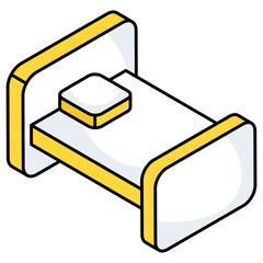 Premium download icon of bed