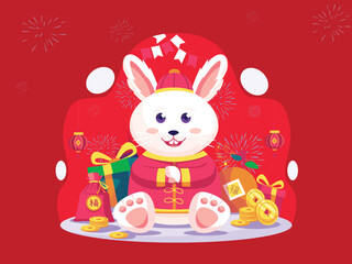 Happy chinese new year 2023 illustration