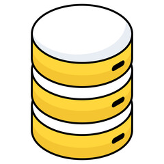 Trendy design icon of cloud website 