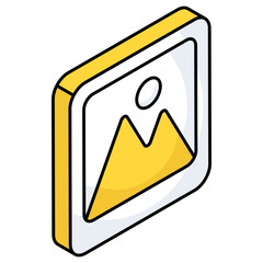 An icon design of landscape 