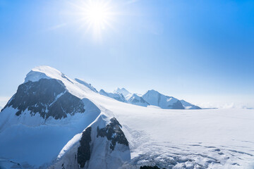Alpine panorama view