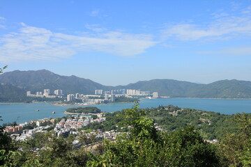 Fototapeta na wymiar Beautiful Scenery of Peng Chau Island, Hong Kong