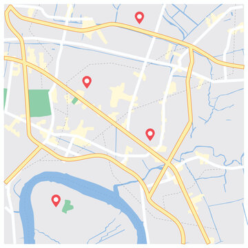 city map for any kind of digital info graphics and print publication.
