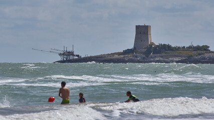 A view of the city of Vieste in Italy, Gargano