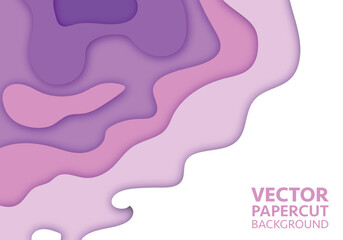 Vector of background colorful paper cut shapes. 3D abstract paper art style, design layout for business presentations, flyers, posters, prints, decoration, cards, brochure