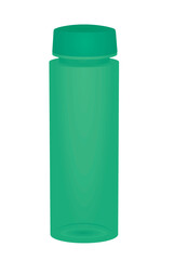 Green plastic water bottle. vector