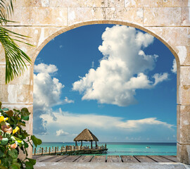 open door view of the gazebo