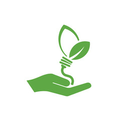 reducing CO2 emissions to stop climate change. green energy background	