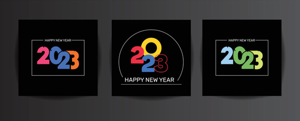Happy New Year creative design