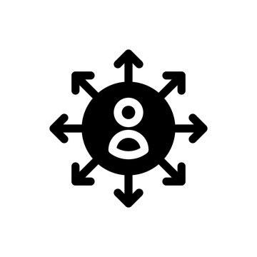 outsorcing glyph icon