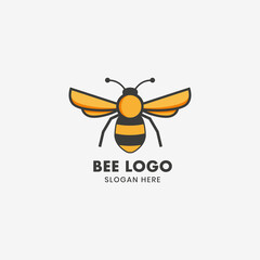 Honey Bee logo premium vector