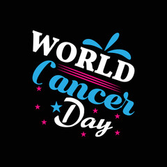 Cancer Day T-shirt Design Vector