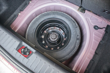 spare tire in the modern compact car