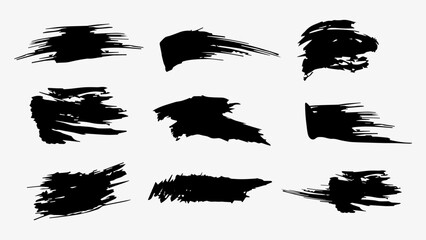 Brush stroke vector collection 
